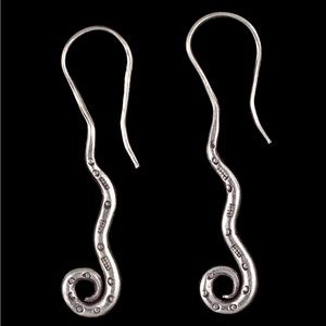 Handmade 925 Sterling Silver Sea horse Earrings